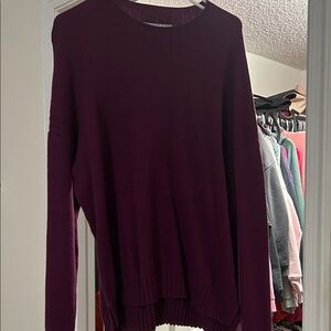 Cyrus Women's Deep Purple Crew Neck Sweater — GENTLY USED!